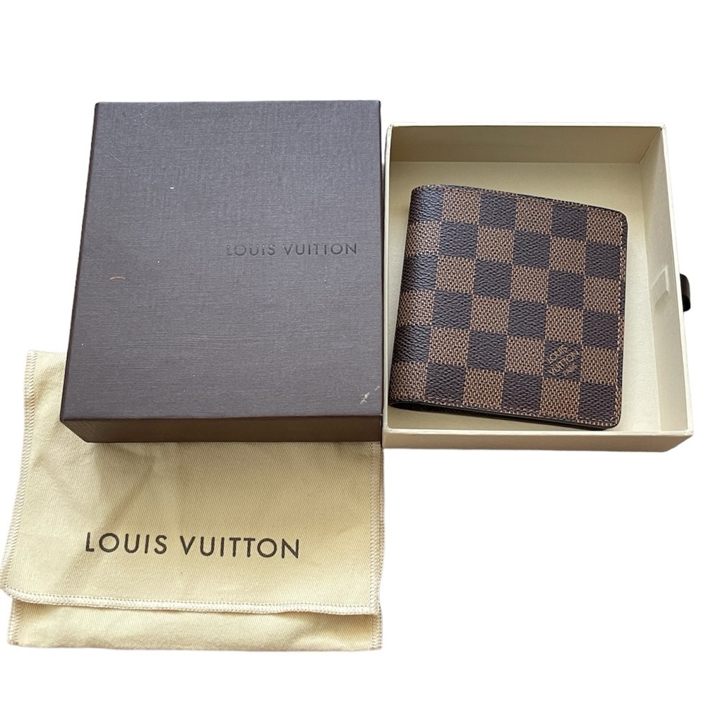 Louis Vuitton Slender Damier Ebene Canvas Wallet